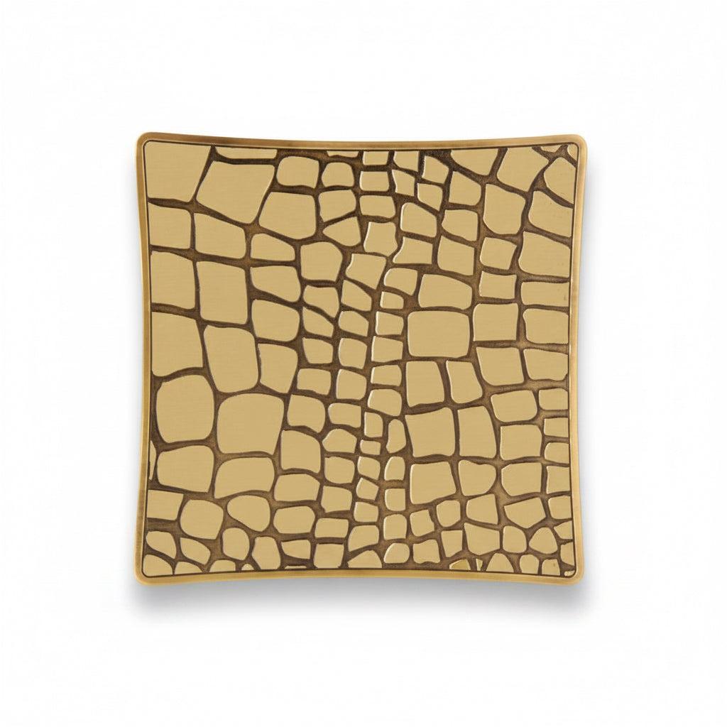 L'Objet crocodile square box, view 3 | Cayen Home