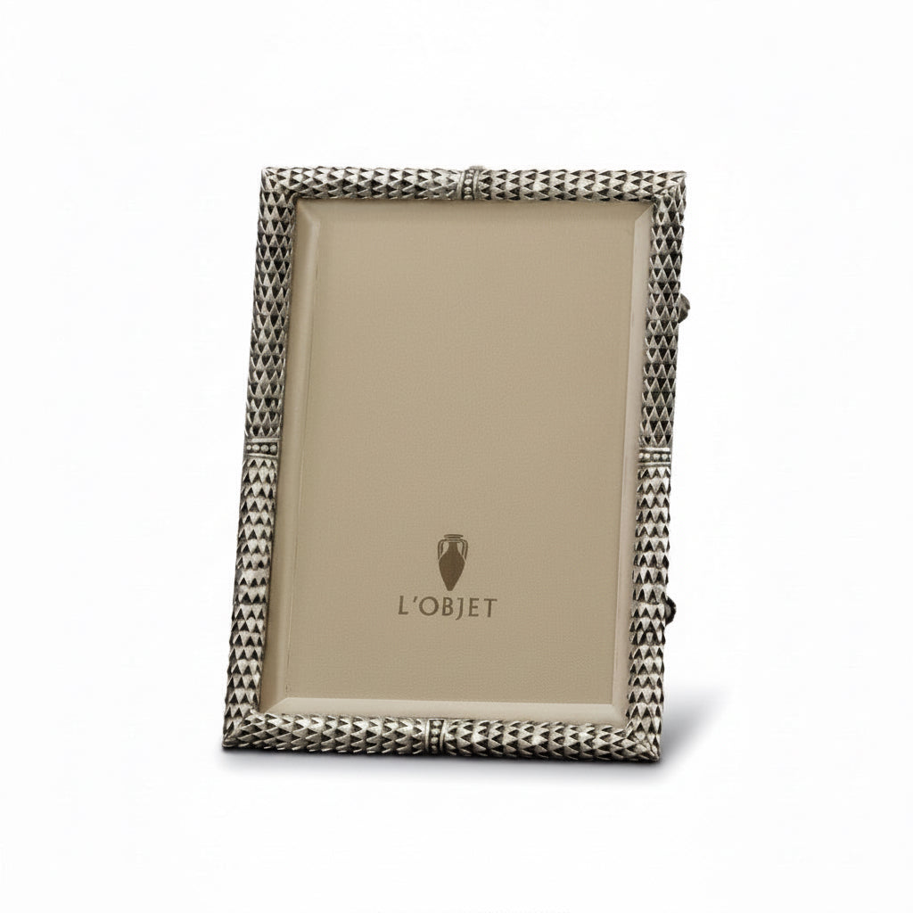 L'Objet Scales frame, platinum, 5x7 | Cayen Home