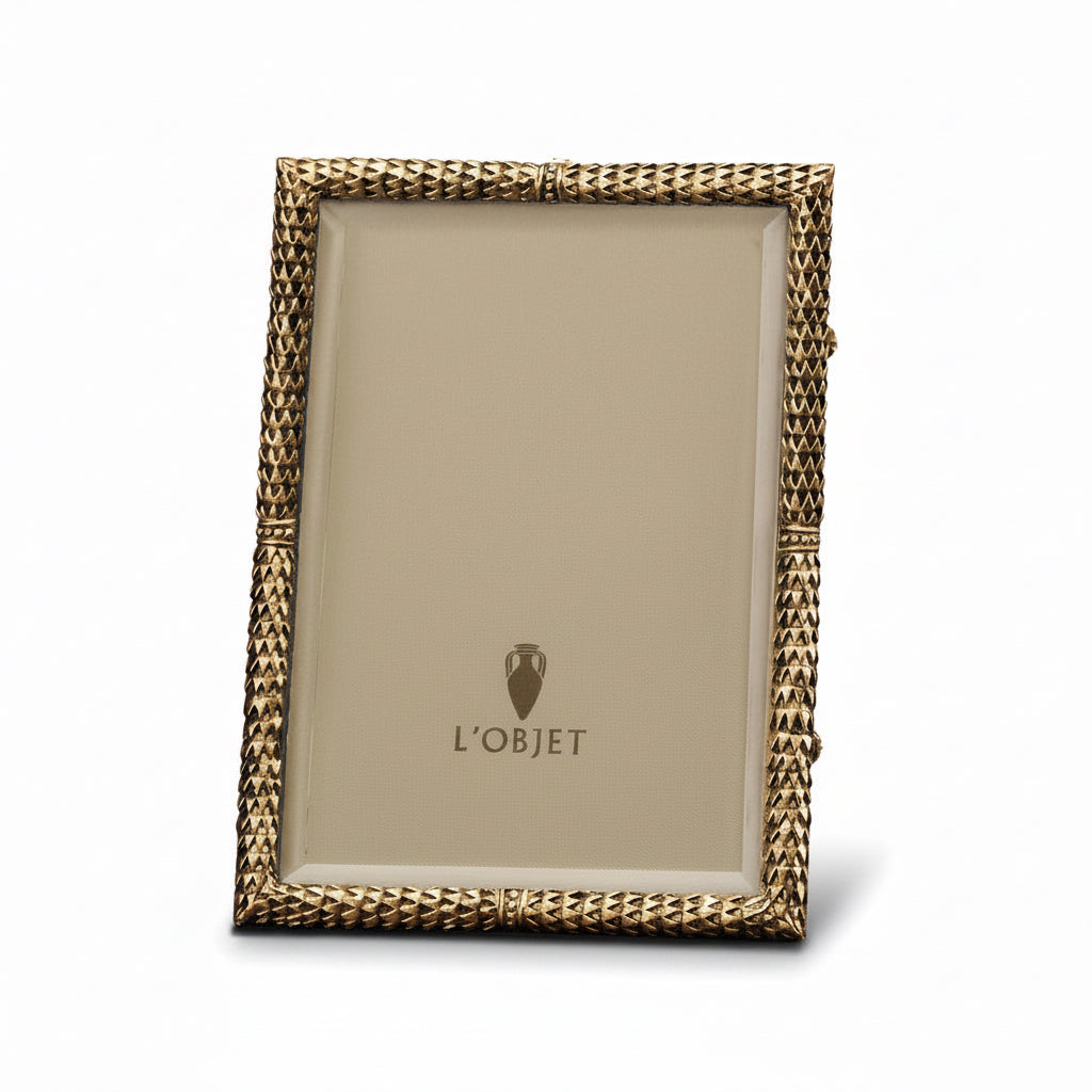 L'Objet Scales frame, gold, 5x7 | Cayen Home