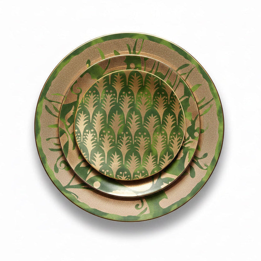 L'Objet Fortuny assorted canape plates, set of 4, view 3 | Cayen Home