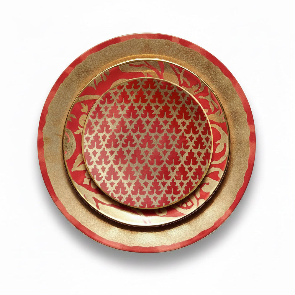 L'Objet Fortuny assorted dessert plates, set of 4, view 4 | Cayen Home