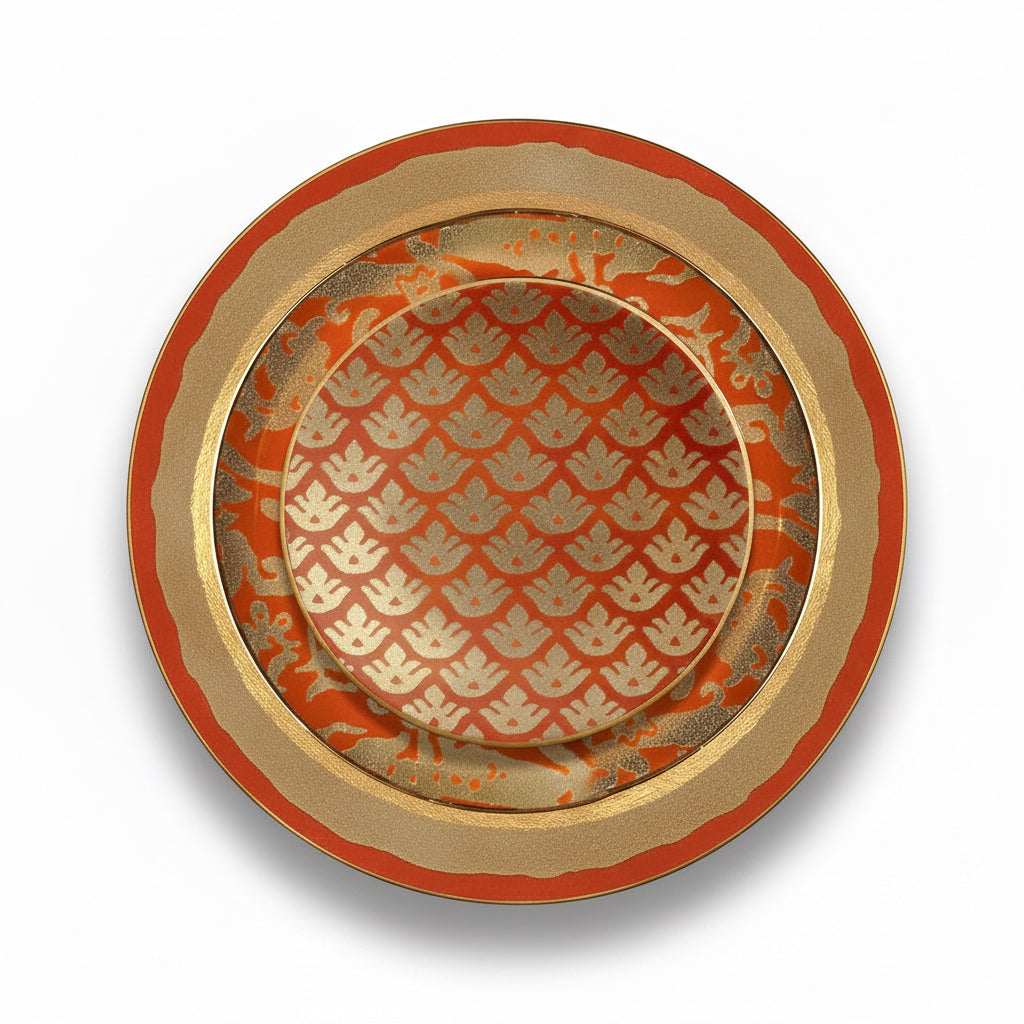 L'Objet Fortuny Canestrelli canape plates, set of 4, view 2 | Cayen Home