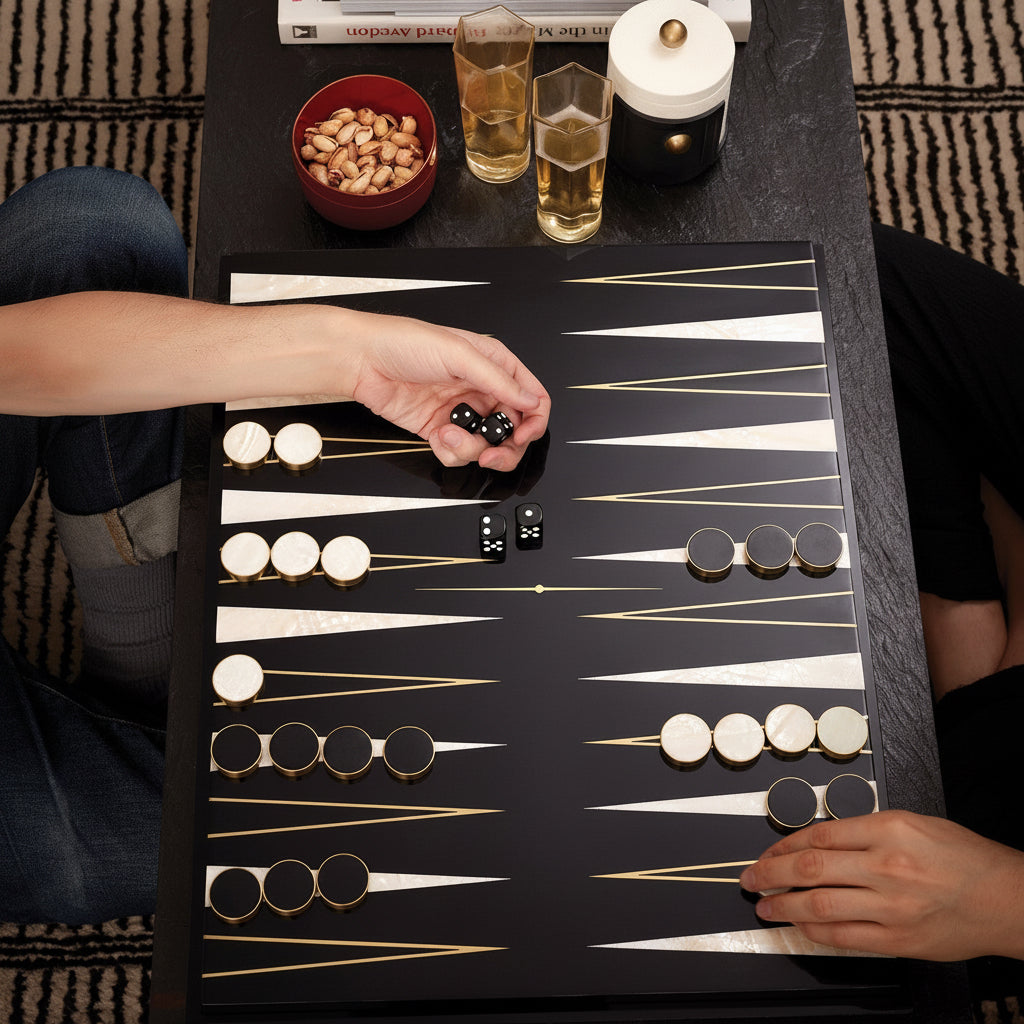 L'Objet Backgammon set, view 2 | Cayen Home