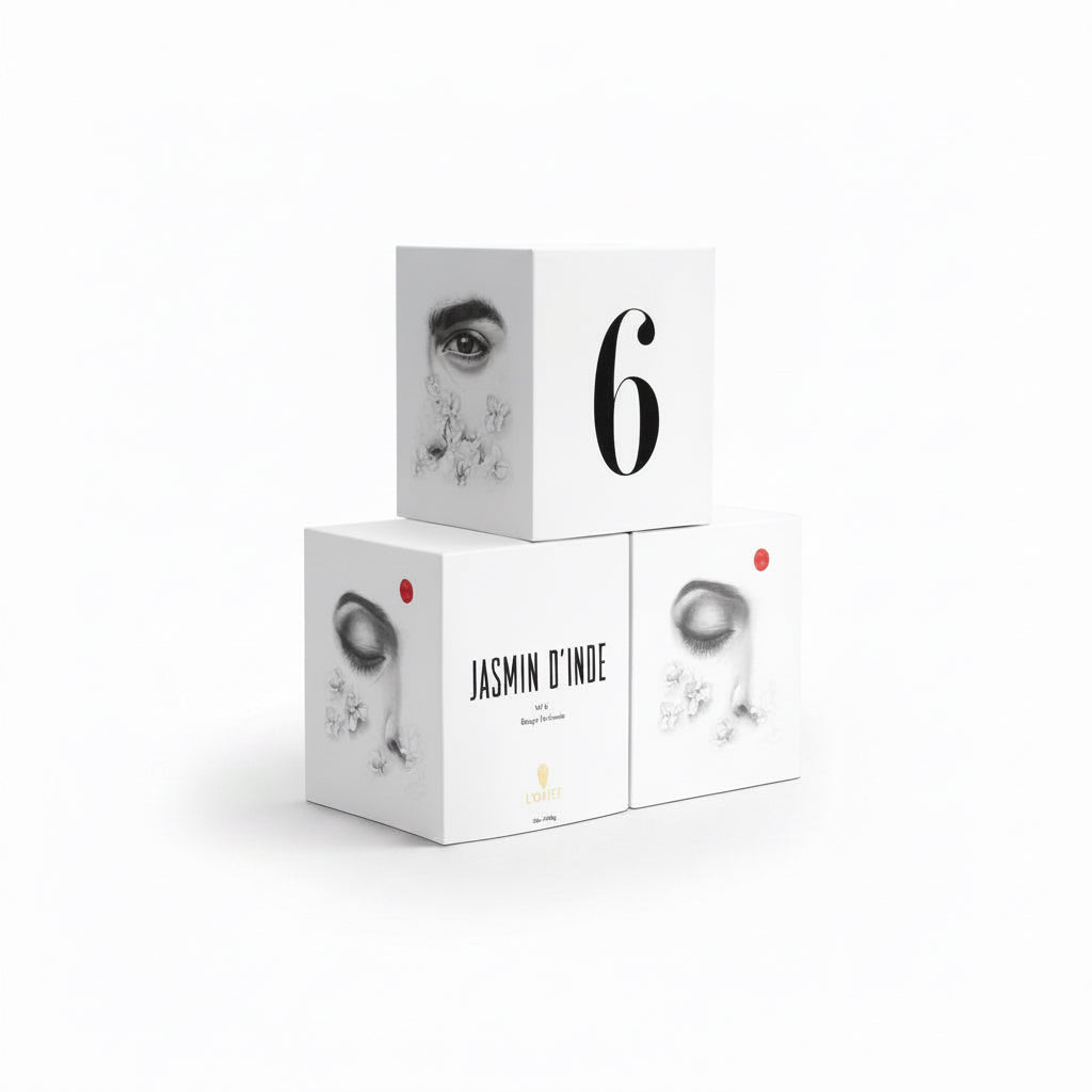 L'Objet Jasmin d'Inde No. 6 candle, view 2 | Cayen Home
