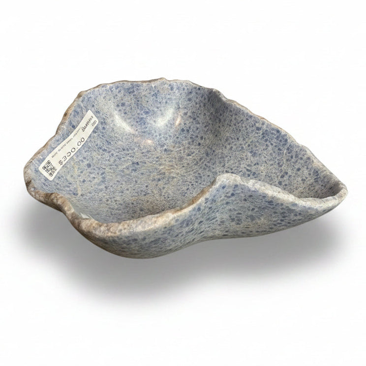 Blue calcite bowl, 31x27x13cm | Cayen Home
