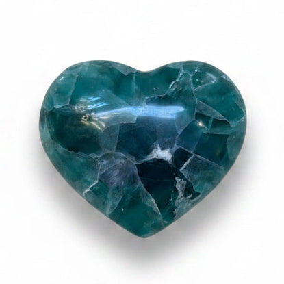 Polished fluorite heart | Cayen Home