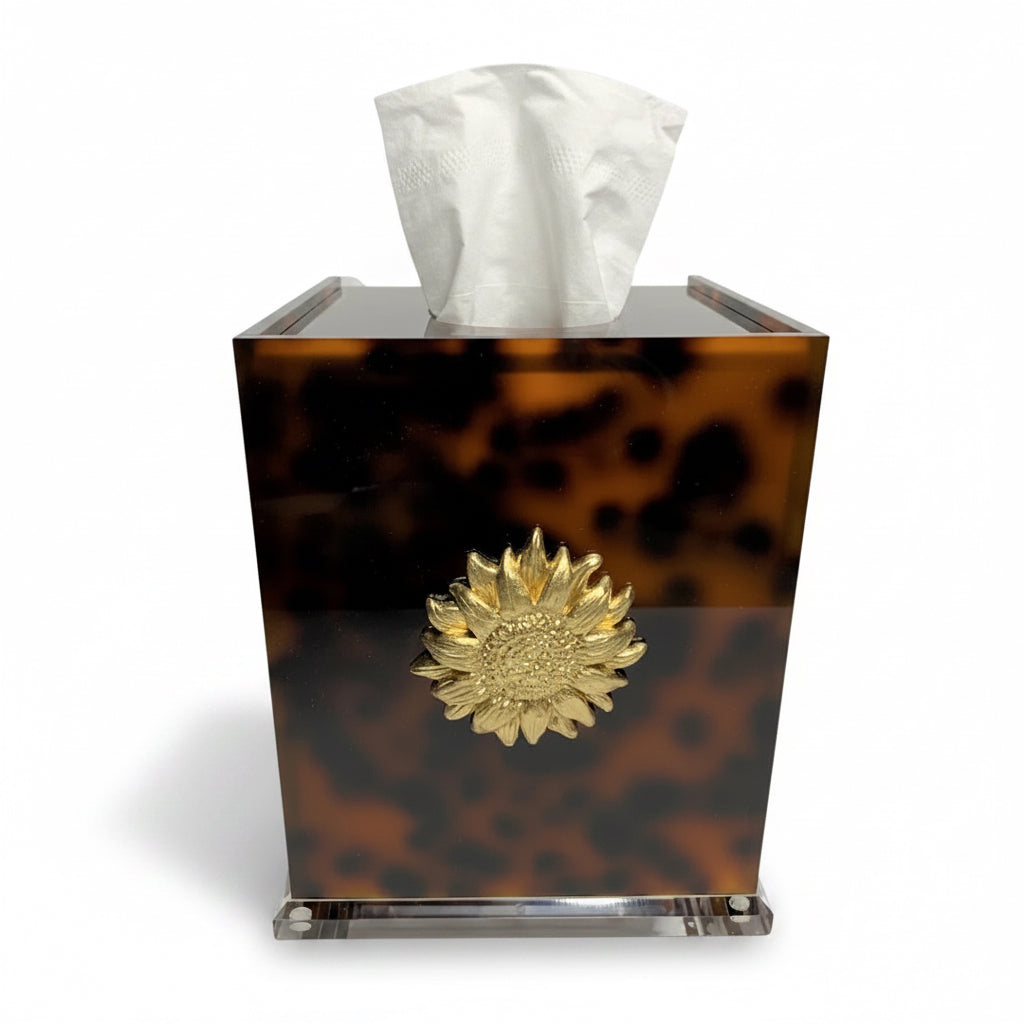 Southern Tribute sunflower boutique tissue box | Cayen Home