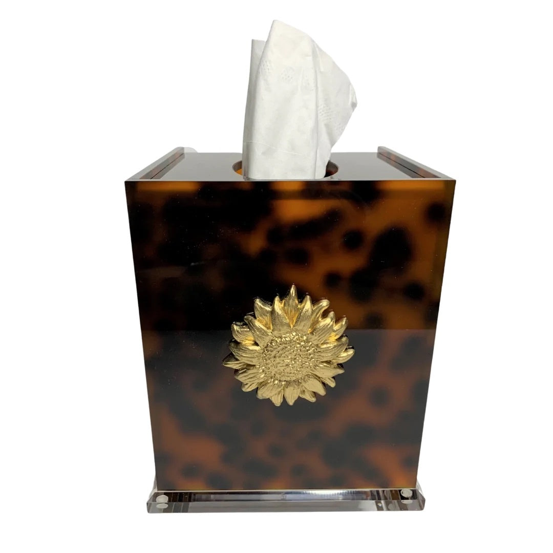 Southern Tribute sunflower boutique tissue box | Cayen Home