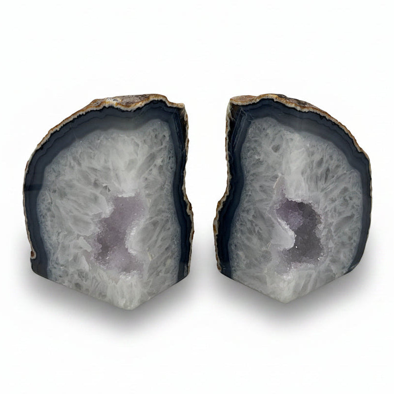 Amethyst geode bookends | Cayen Home