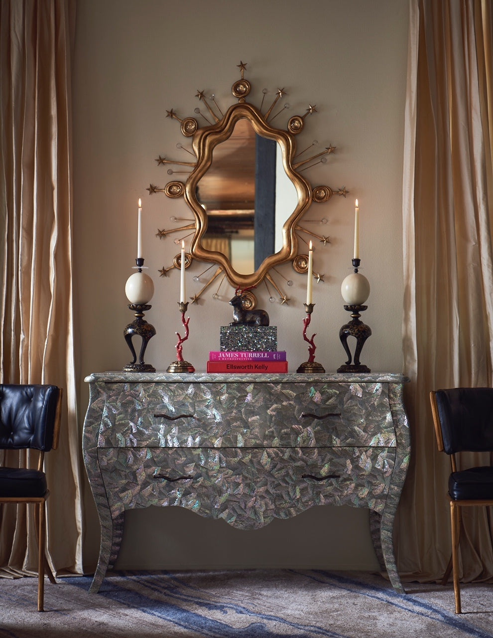 Maitland-Smith Shikki candlestick, view 2 | Cayen Home