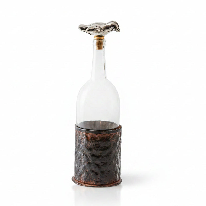 Jan Barboglio Paloma botella with nickel dove topper | Cayen Home