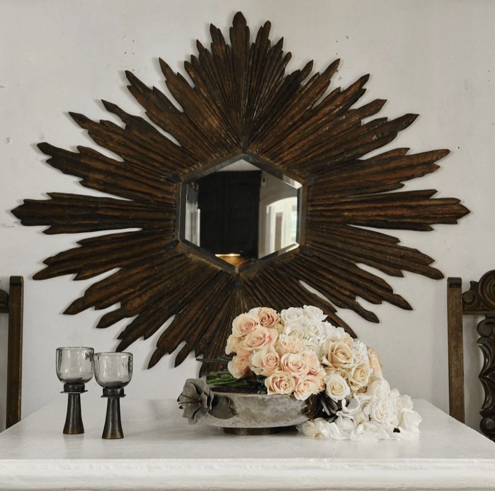 Jan Barboglio Marco Maxico iron mirror, large, view 2 | Cayen Home