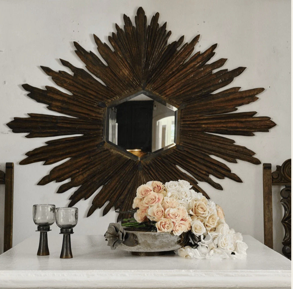 Jan Barboglio Marco Maxico iron mirror, large, view 2 | Cayen Home