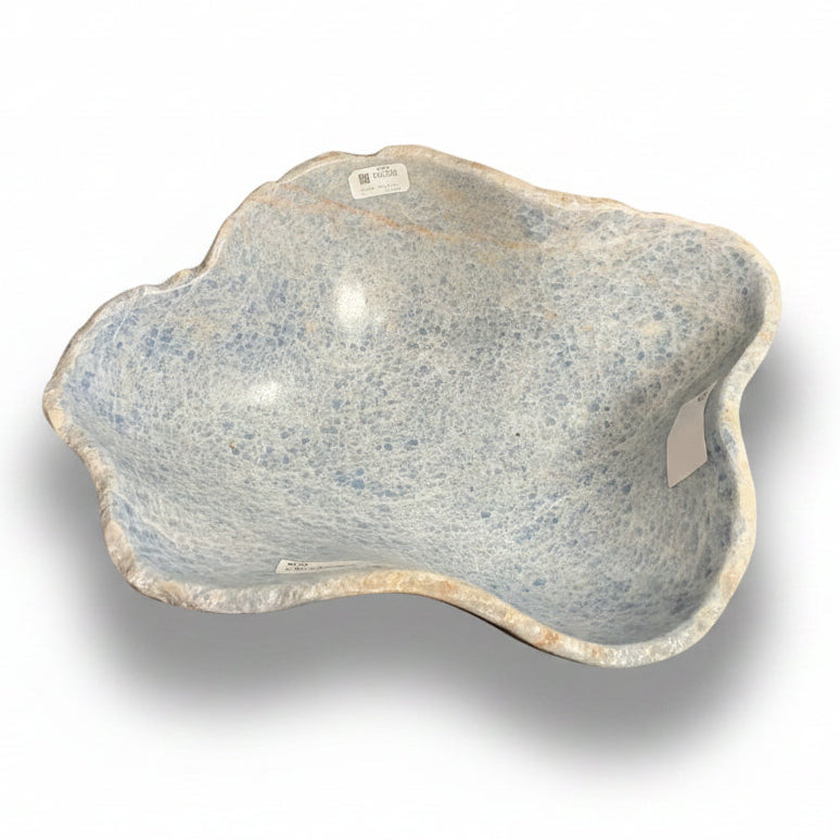 Blue calcite bowl, 33x25x11cm | Cayen Home