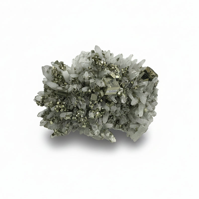 Pyrite cluster with quartz | Cayen Home