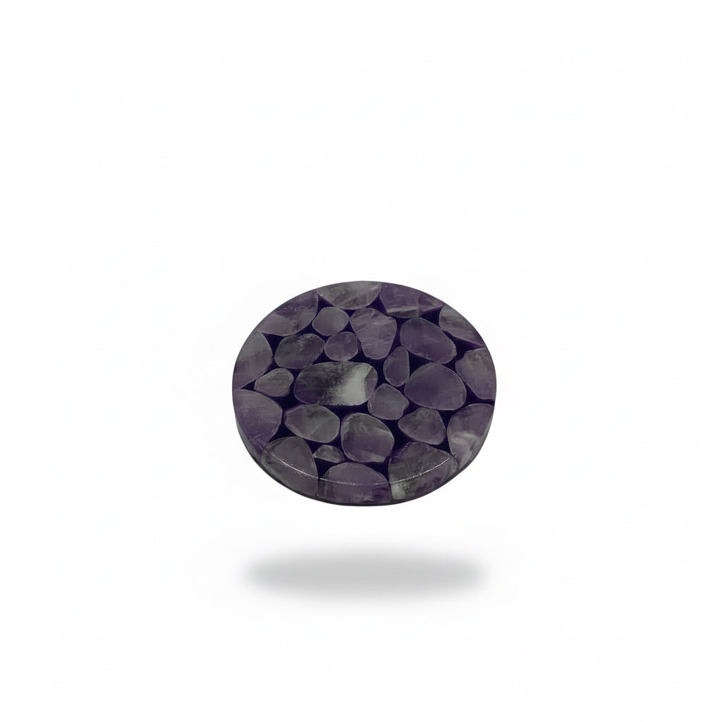 Amethyst coasters, set of two | Cayen Home
