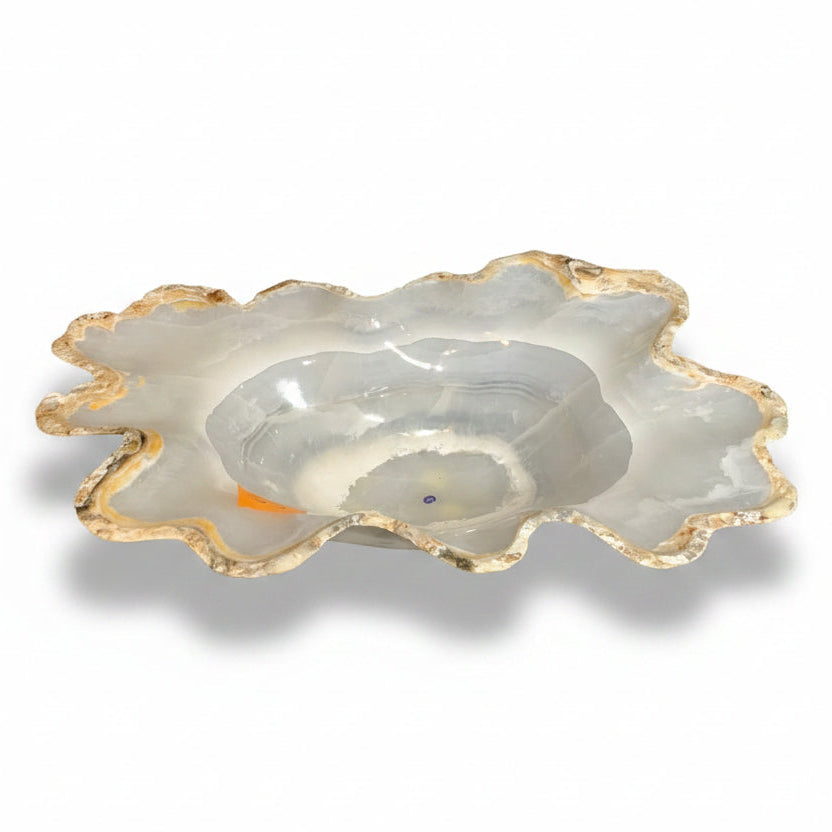 Pearlescent onyx vessel, 24x16x6in | Cayen Home