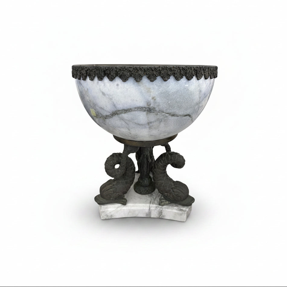 Marble Venetian dolphin tazza | Cayen Home