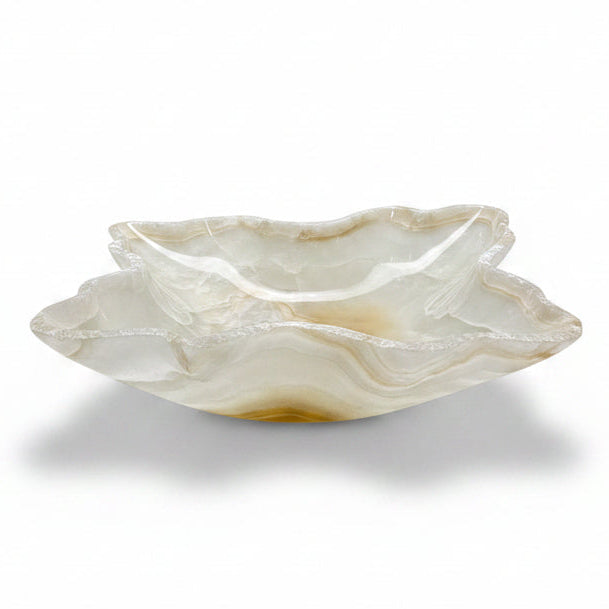 White onyx bowl, 60x50x15cm | Cayen Home