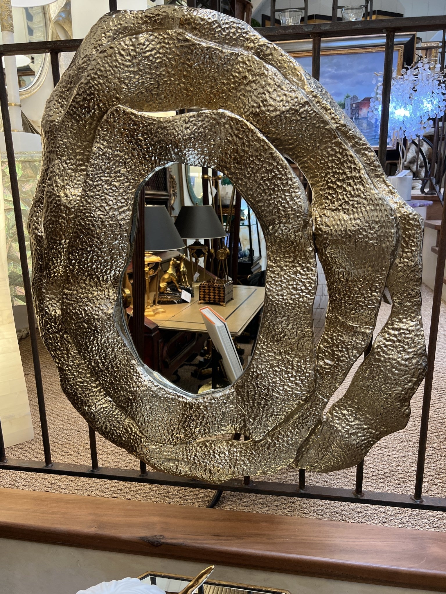 John-Richard Brutalist triple-frame mirror, view 3 | Cayen Home