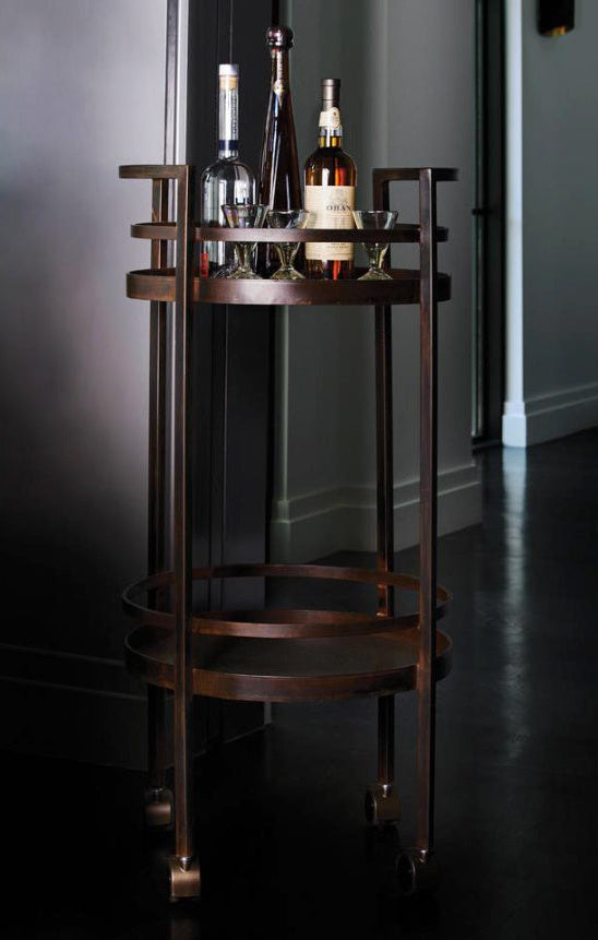 Jan Barboglio Circulo bar cart, view 2 | Cayen Home