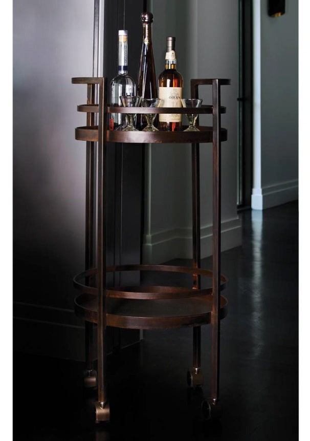 Jan Barboglio Circulo bar cart, view 2 | Cayen Home