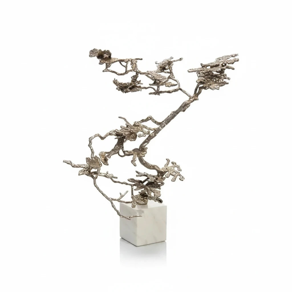 John-Richard bonsai in silver sculpture | Cayen Home