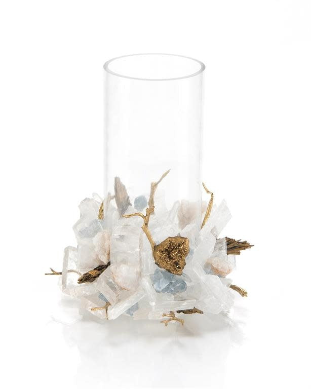 John-Richard illuminator vase in crystals and brass | Cayen Home