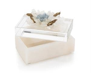 John-Richard Festooned in Stones box, celestite, view 2 | Cayen Home