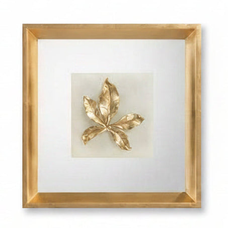 John-Richard mountain laurel leaf on alabaster wall art | Cayen Home