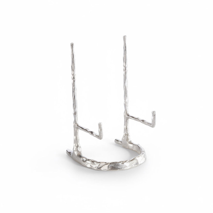 John-Richard Giacometti plate stand, nickel | Cayen Home