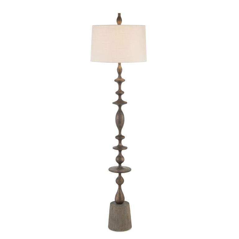 John-Richard matte black baluster floor lamp | Cayen Home