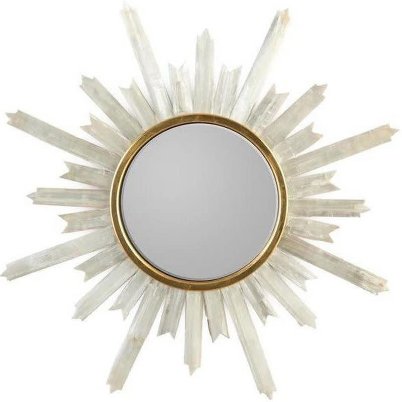 John-Richard selenite starburst mirror | Cayen Home