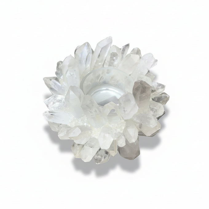 Clear quartz votive, petite | Cayen Home