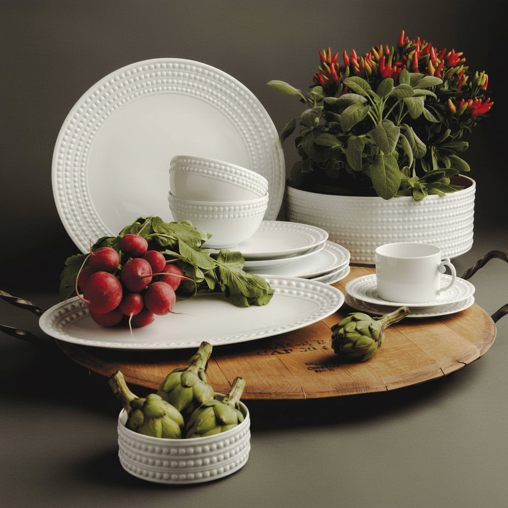L'Objet Perlae dinner plate, view 4 | Cayen Home