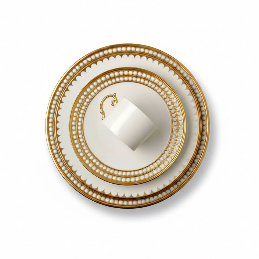 L'Objet Perlae gold serving bowl, view 3 | Cayen Home