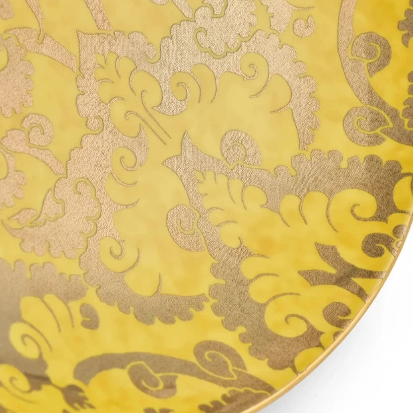 L'Objet Fortuny Laotze yellow coupe bowl, large, view 3 | Cayen Home