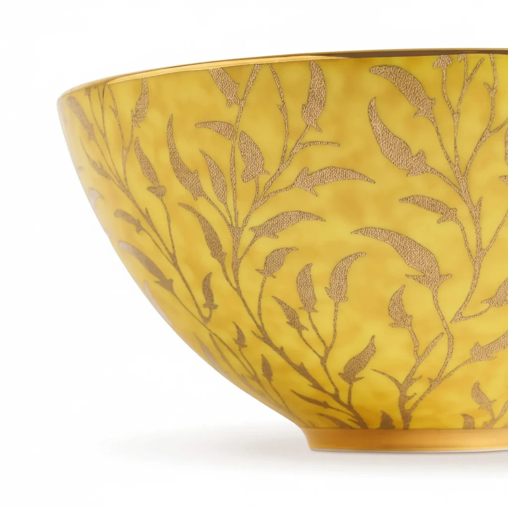 L'Objet Fortuny Orfeo yellow bowl, medium, view 2 | Cayen Home