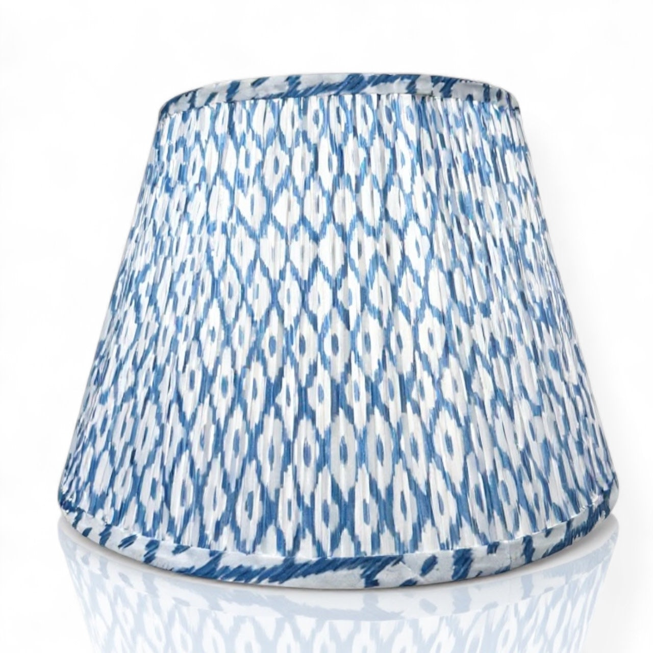 Dorset blue and white print lampshade, 16 inch, pair | Cayen Home