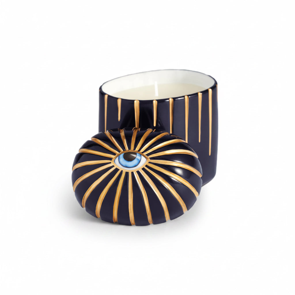 L'Objet Lito candle, bleu, view 3 | Cayen Home