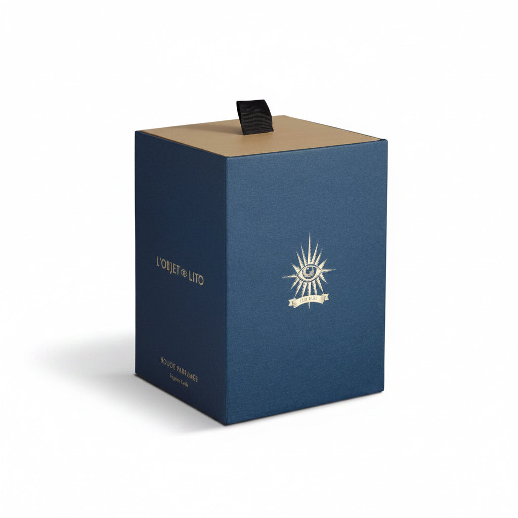 L'Objet Lito candle, bleu, view 4 | Cayen Home