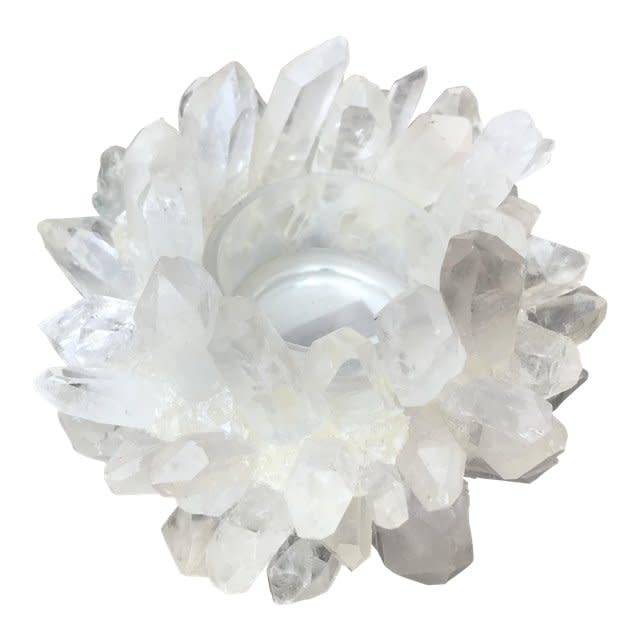 Clear quartz votive, small | Cayen Home