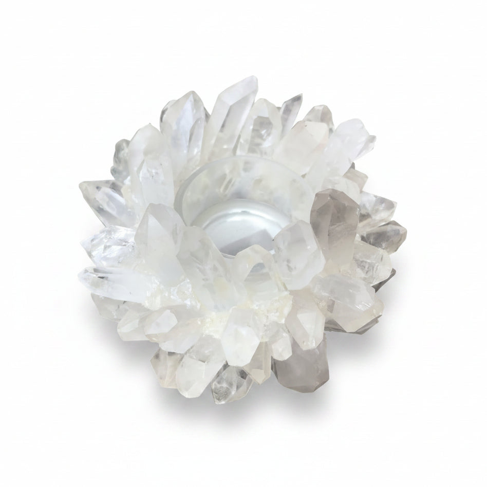 Clear quartz votive, small | Cayen Home