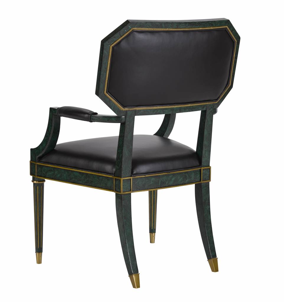 Maitland-Smith Palagonia desk chair by Tony Duquette, view 3 | Cayen Home