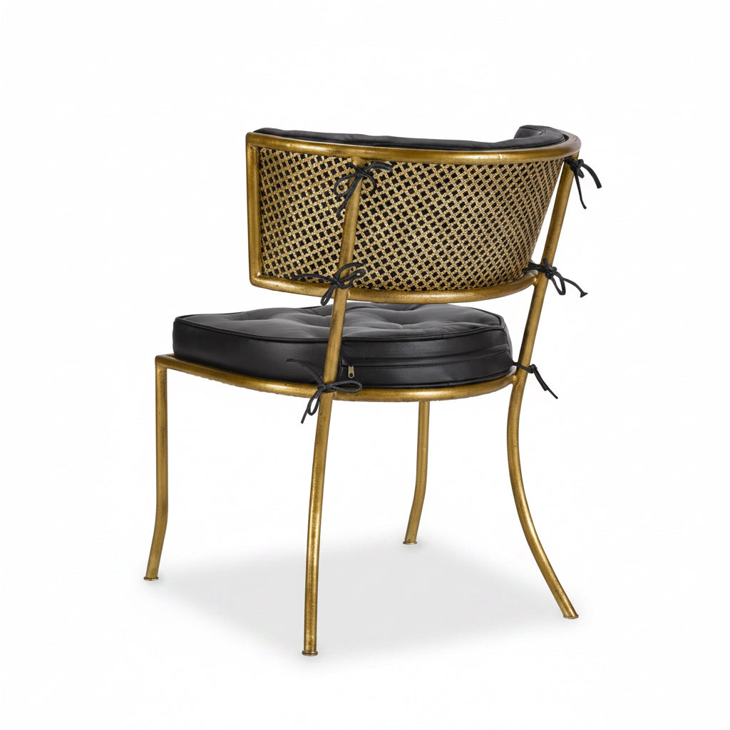 Maitland-Smith Tony Duquette Klismos game chair, view 3 | Cayen Home