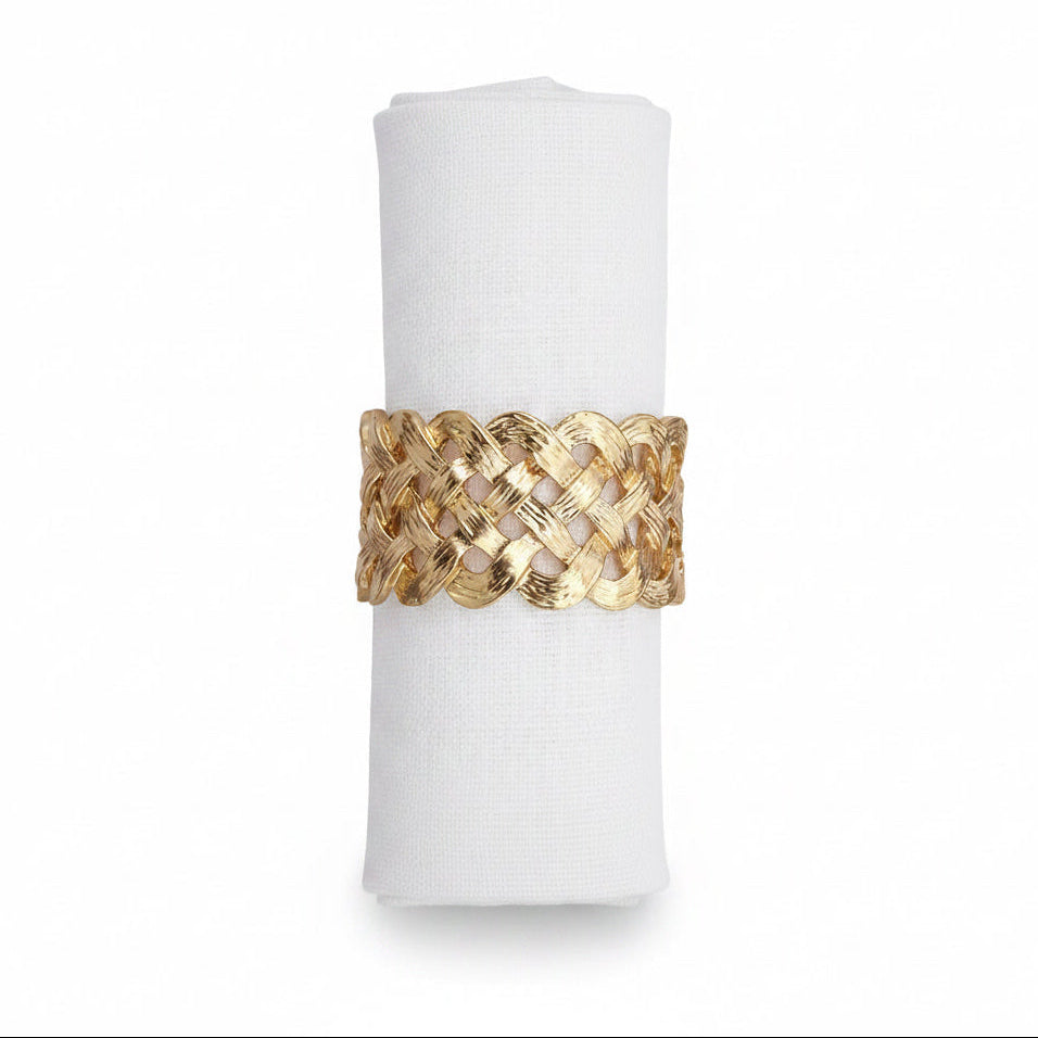 L'Objet Braid napkin jewels, set of 4 | Cayen Home
