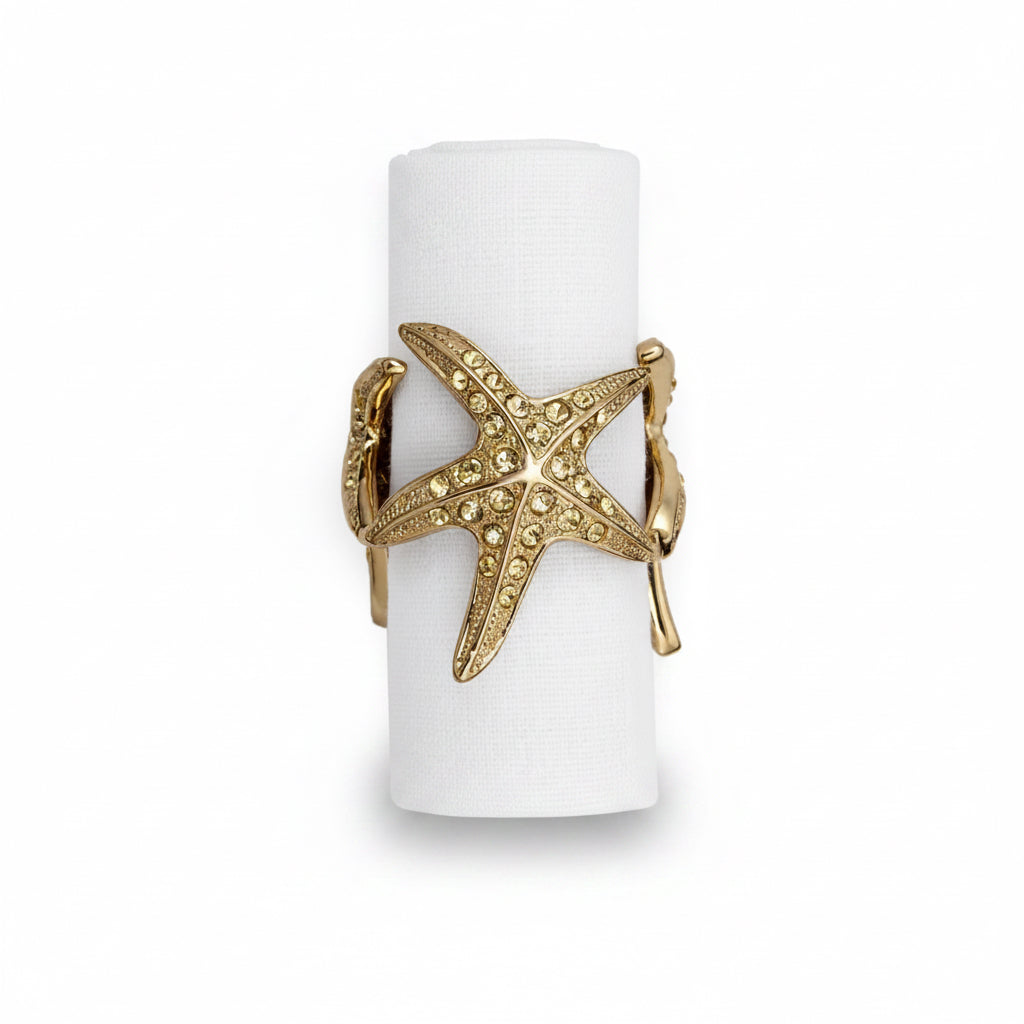 L'Objet Starfish napkin jewels, set of 4 | Cayen Home