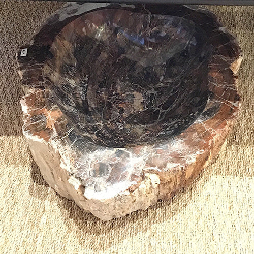 Petrified wood bowl, view 2 | Cayen Home