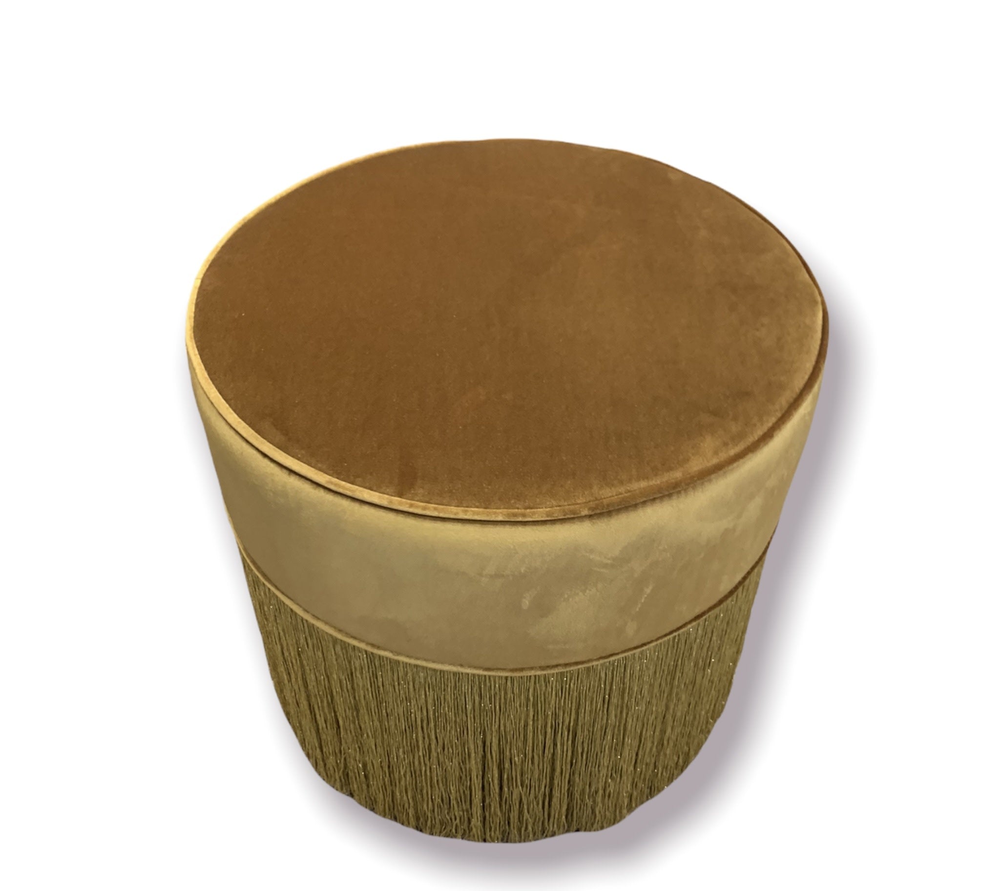 Gold sparkle pouf | Cayen Home