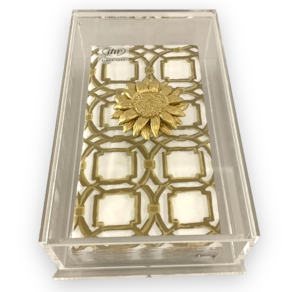 Southern Tribute sunflower guest towel box | Cayen Home